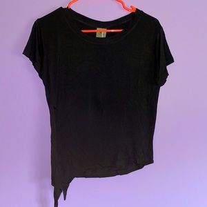Paragon X Cristina Capron Black Side Tie Top